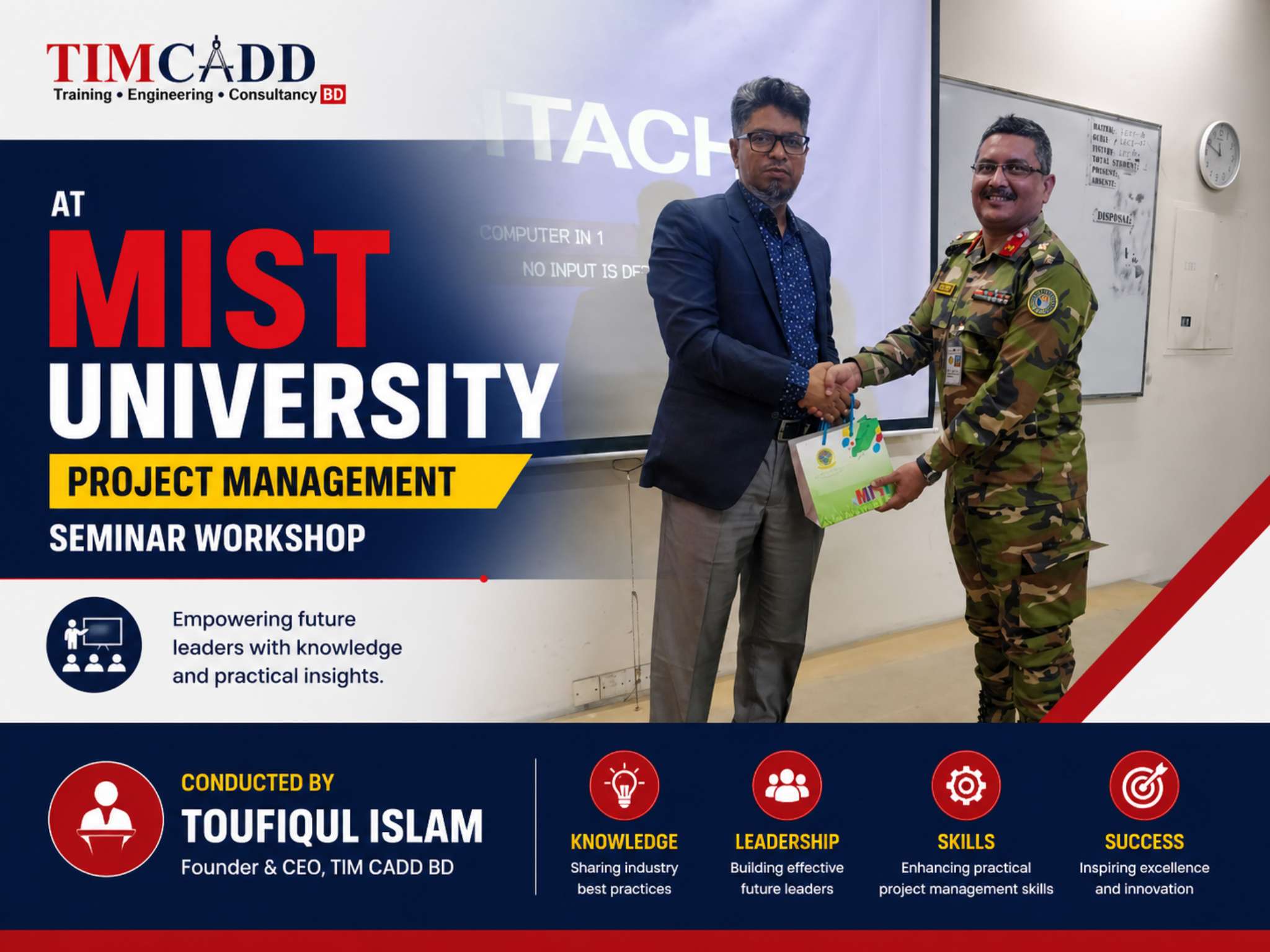 TIM CADD BD MIST University Project Management Seminar