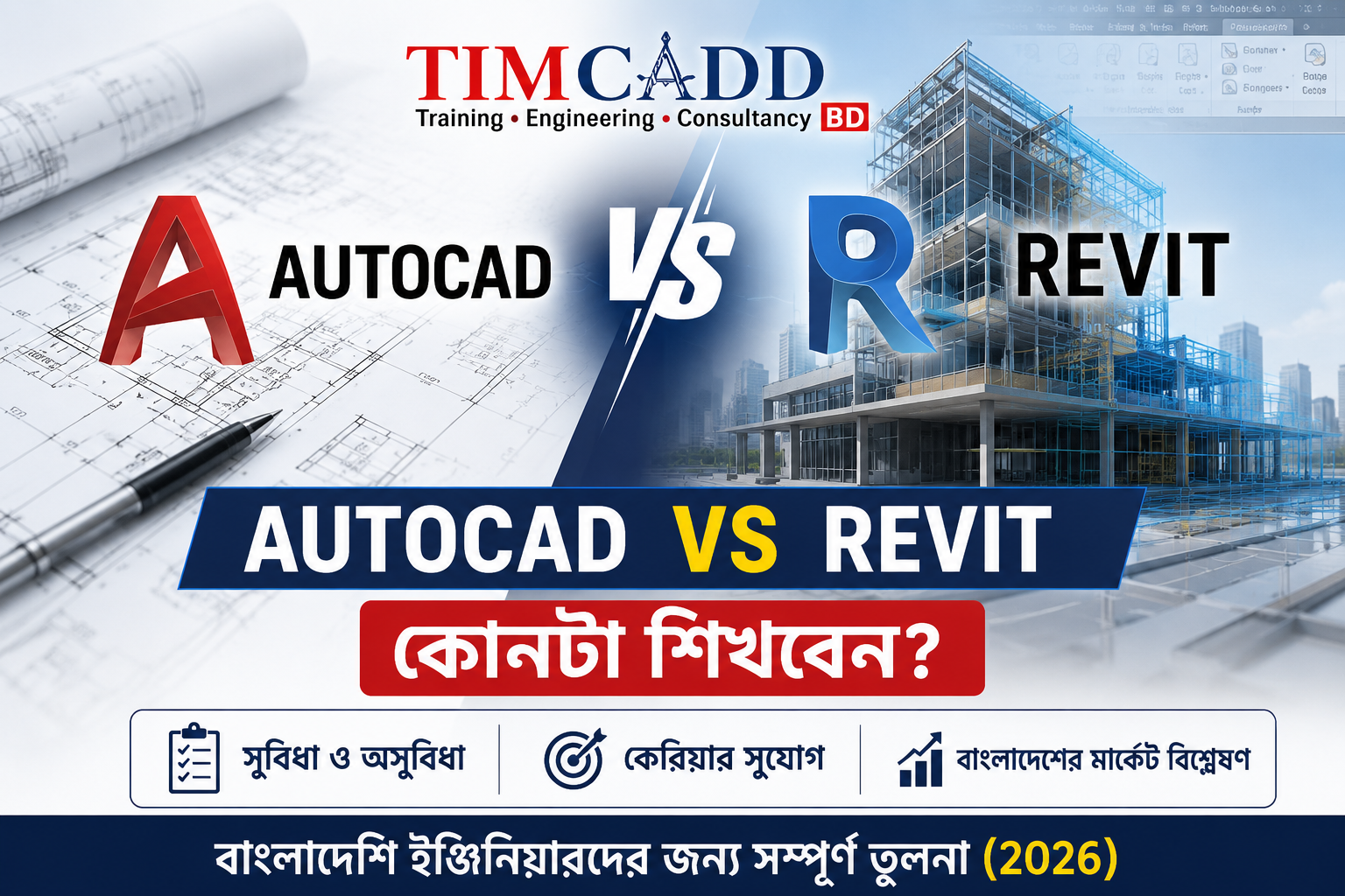 AutoCAD vs Revit: কোনটা শিখবেন?